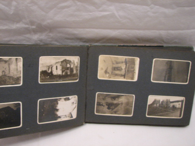 VINTAGE WWI PERSONAL PHOTO ALBUM MILITARY TOBACCO CARD  