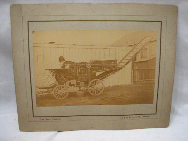 ANTIQUE FARM GRAIN THRESHER PHOTO COMBINE BUTTERWORTHS  