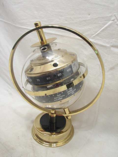 Huger w Germany Globe Barometer Desk Weather Station