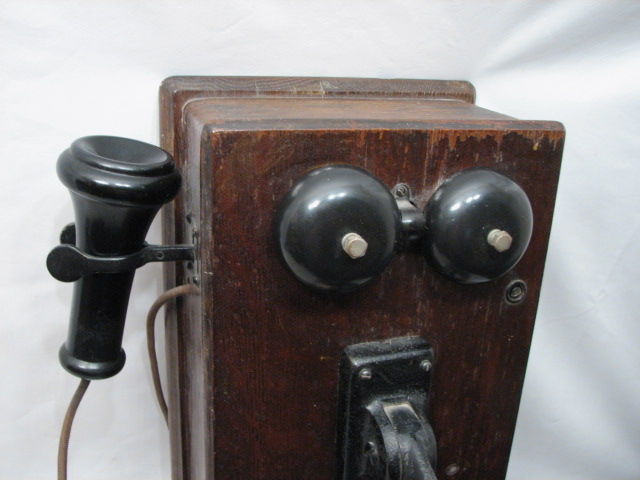   NORTHERN ELECTRIC KELLOGG OAK RINGER WALL TELEPHONE PHONE  