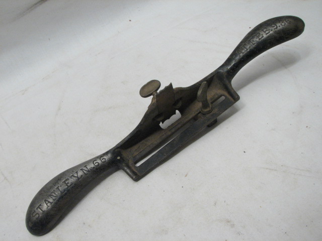 EARLY STANLEY NO.66 HAND BEADER SHAVE PLANE WOOD TOOL DOUBLE/TRIPLE 