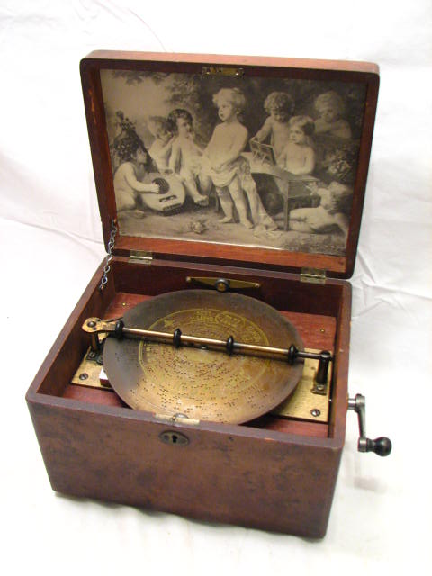 SCHUTZ MARKE GERMAN MUSIC BOX DISC PLAYER SYMPHONION  