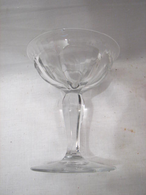 SET 4 HEISEY TALL CLEAR GLASS SORBET SHERBETS PEERLESS  