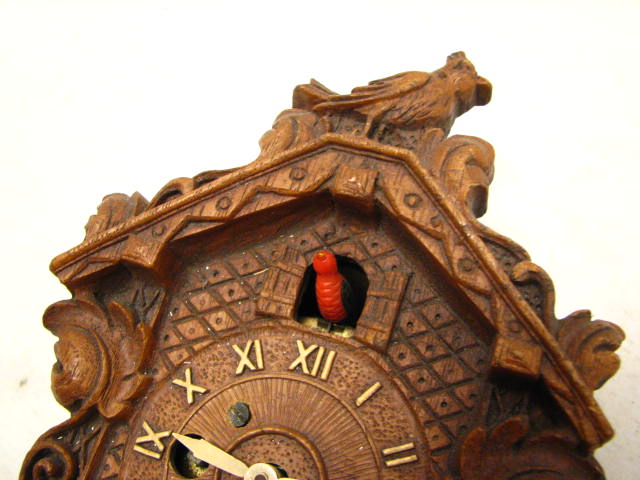 AUGUST KEEBLER BLACK FOREST MINI CUCKOO STYLE CLOCK  