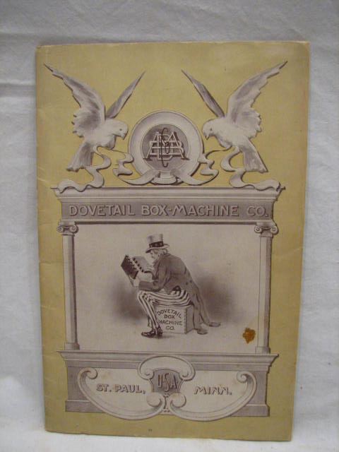 Dovetail Box Machine Co Antique Tool Catalog Erikson