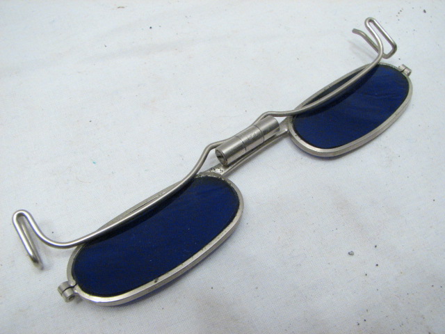 PR RARE Safety Glasses Cobalt Blue Lens Welding Clip on Shades Fendal ...
