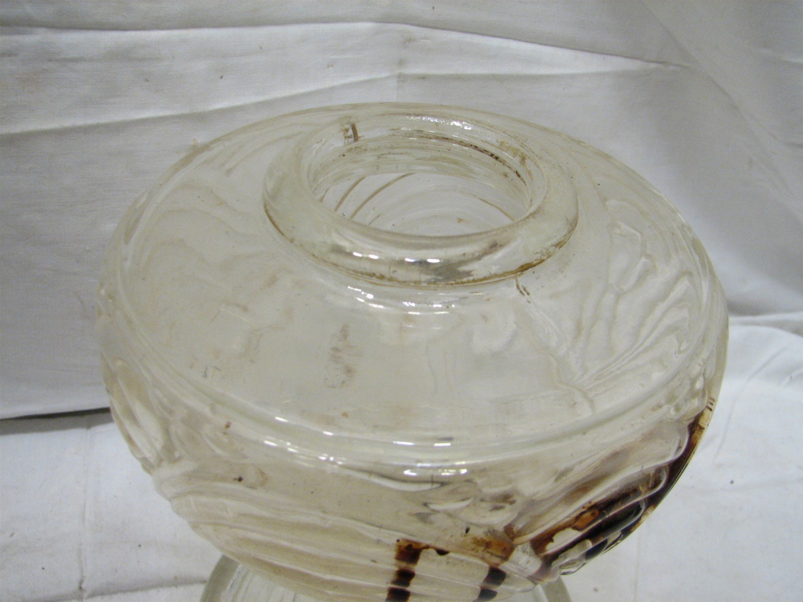 Vintage Aladdin Washington Drape Nu-Type Lamp Crystal Glass Kerosene Light Oil - Picture 10 of 10