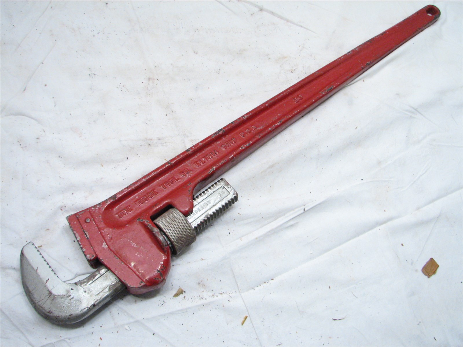 Vintage Ridgid 36 Iron Straight Pipe Wrench Oil Drilling Rig Tool