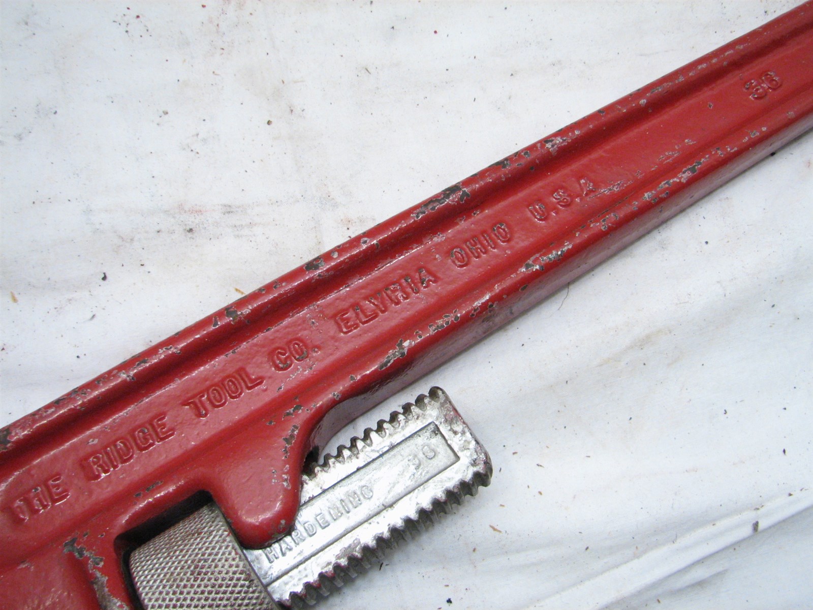 Vintage Ridgid 36 Iron Straight Pipe Wrench Oil Drilling Rig Tool Heavy ...