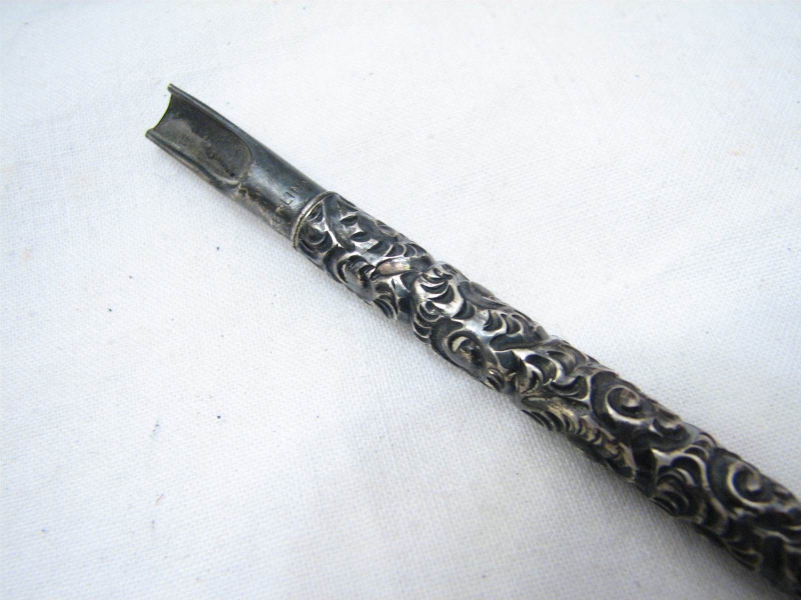 Antique Textured Embossed Sterling Silver Fountain Dip Pen Floral | eBay