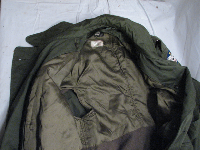 Vintage US Army Korean War era Field Trench Coat Jacket 1953 w/Liner ...