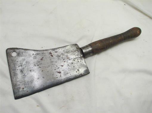 Antique Wm Beatty & Son Cow Logo Butcher's Cleaver No. 2 Hog Splitter ...