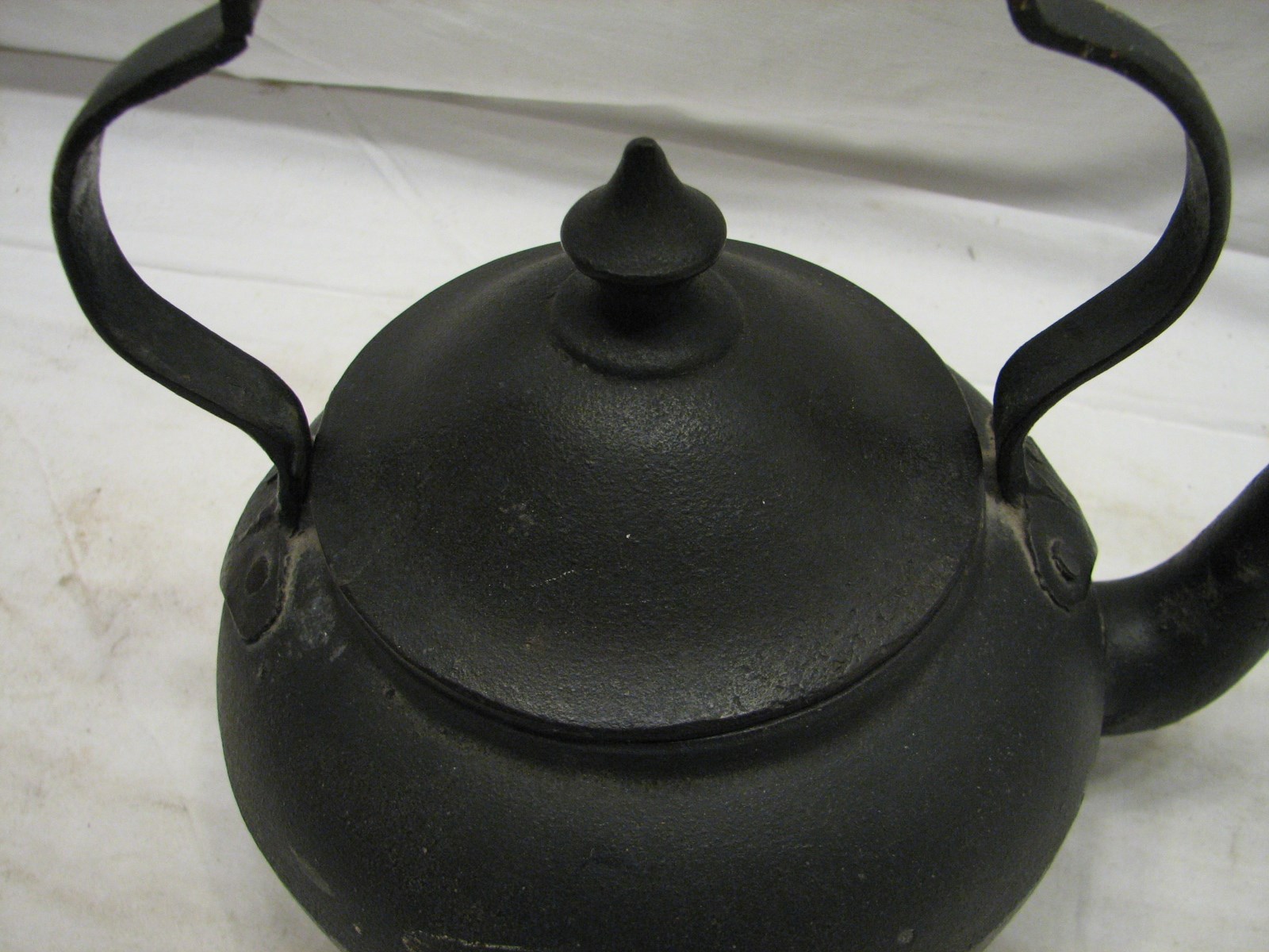 Antique Cast Iron Gooseneck Tea Kettle Teapot w/Lid L-Diamond No. 3 Pot ...