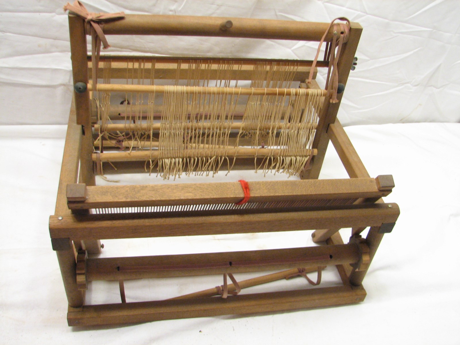 Vintage Wooden Table Top Hand Weaving Loom Small Work Tapestry 12