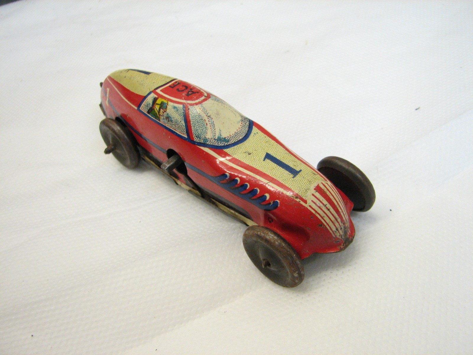 Marx Streamline Speedway Toy Race Car Set Tin Ltiho w/Key Racecar eBay