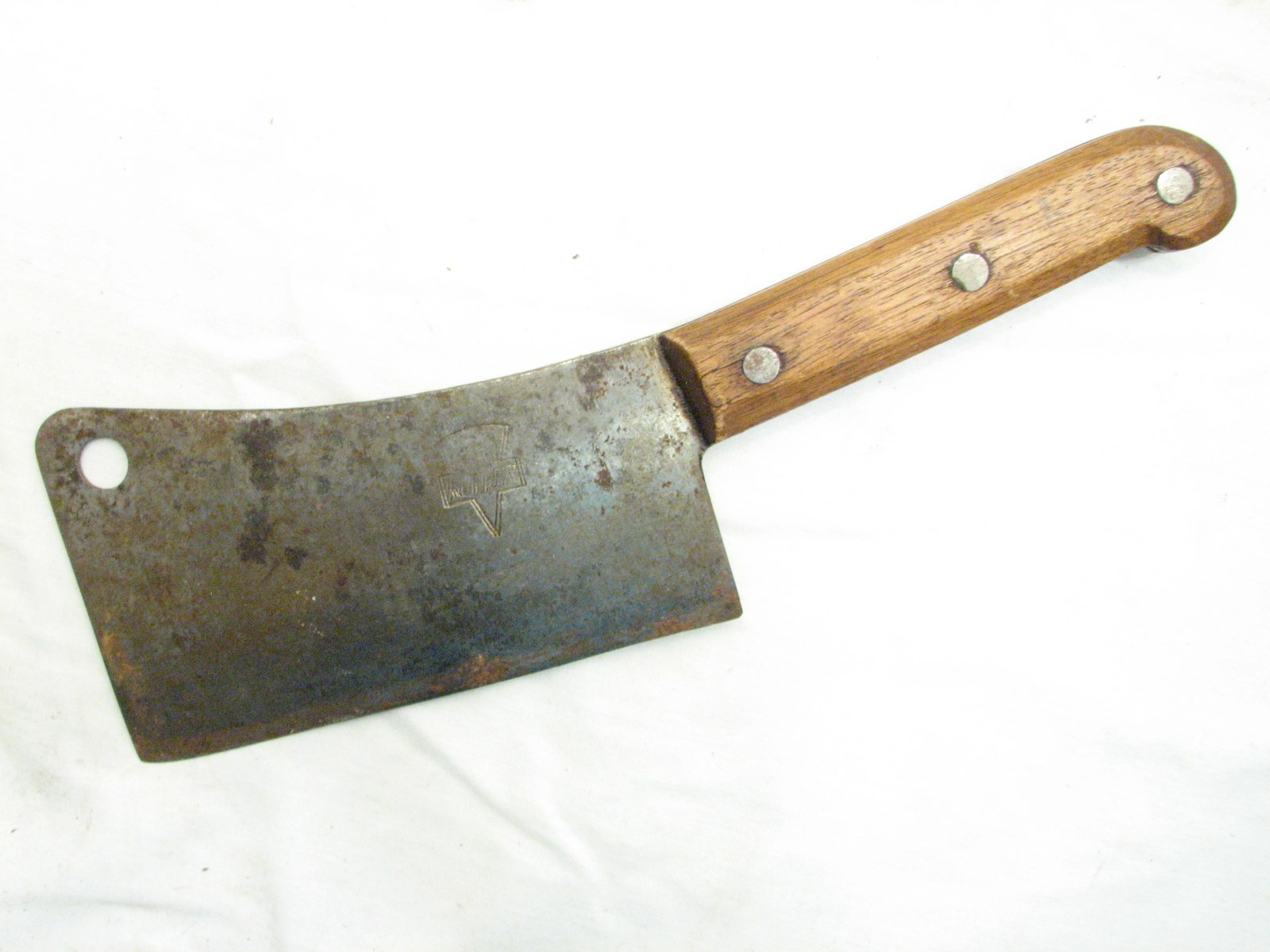 Antique Keen Kutter Butcher's Cleaver Hog Butchering Farm Iron Tool Knife