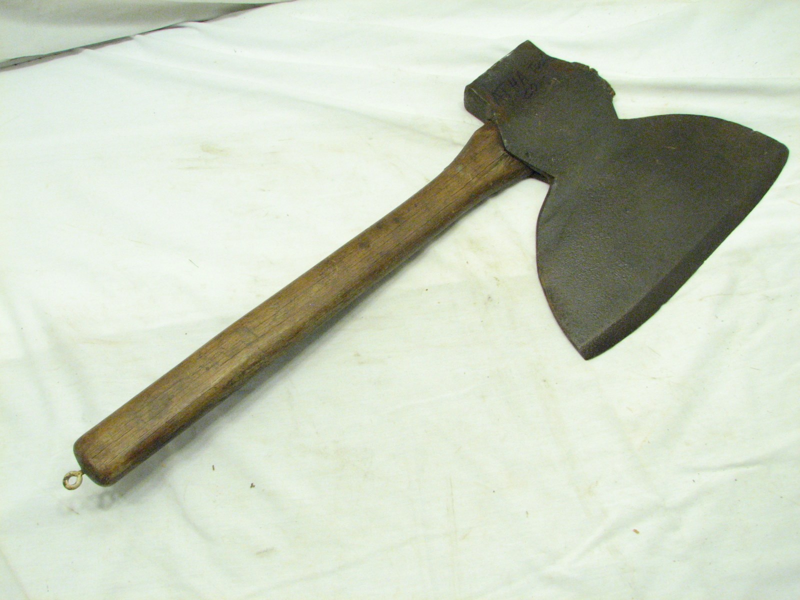 Vintage Blacksmith Hand Forged Atha Tool Co Broad Hewing Axe Wood Ax ...