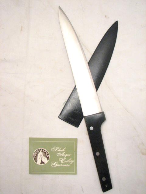 CARVING KNIFE SET BLACK ANGUS HAND HONED KITCHEN TOOLS  