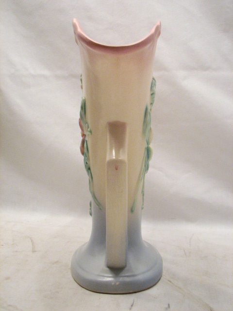 VINTAGE HULL ART POTTERY MATTE WILD FLOWER VASE W 15 10.5IN DECORATIVE 