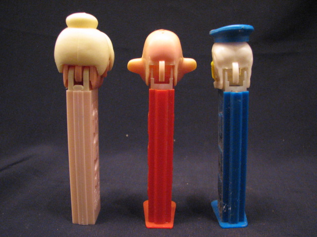 VINTAGE PEZ 3PC LOT TINKERBELL NO FEET 2.6 AUSTRIA, KNIGHT, & DONALD 